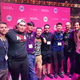 Max Bateman (third from left) poses for a photo with his former Overwatch League colleagues (image via San Francisco Shock/Twitter)